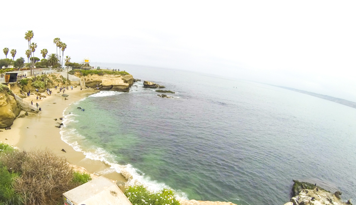 Scuba diving at La Jolla Cove.